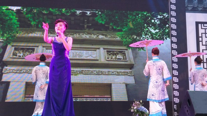 Singers and dancers performed traditional pieces