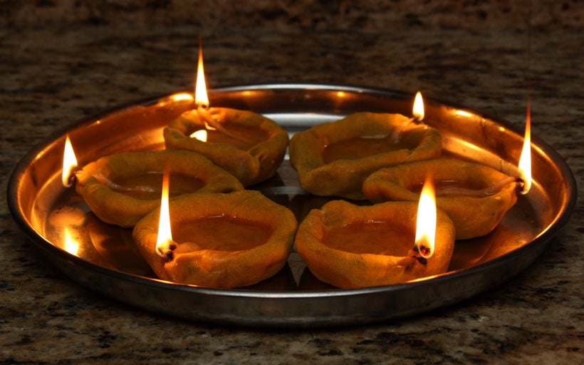 Homemade Diyas