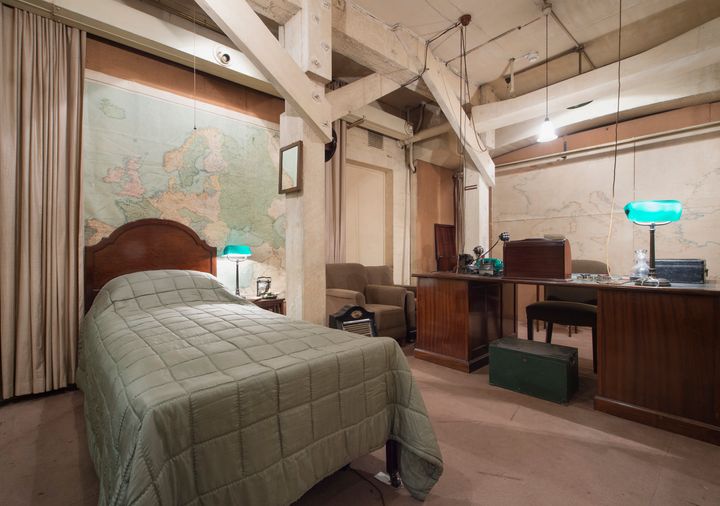 Churchill's bedroom in the underground bunker