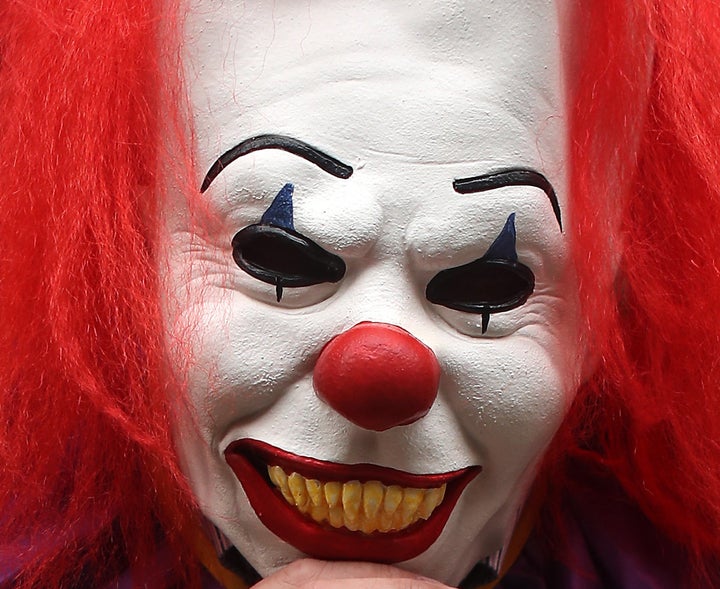 <strong>The victim was not recognised because of the killer clown mask he was wearing (file picture)</strong>