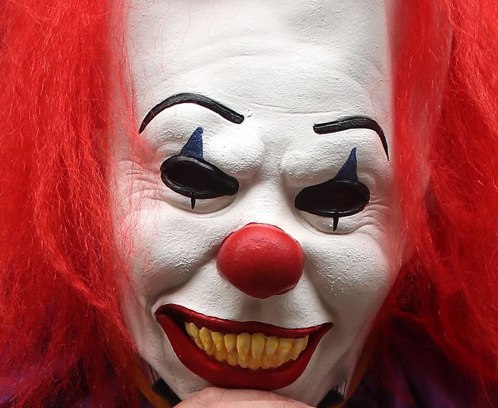 The victim was not recognised because of the killer clown mask he was wearing (file picture)
