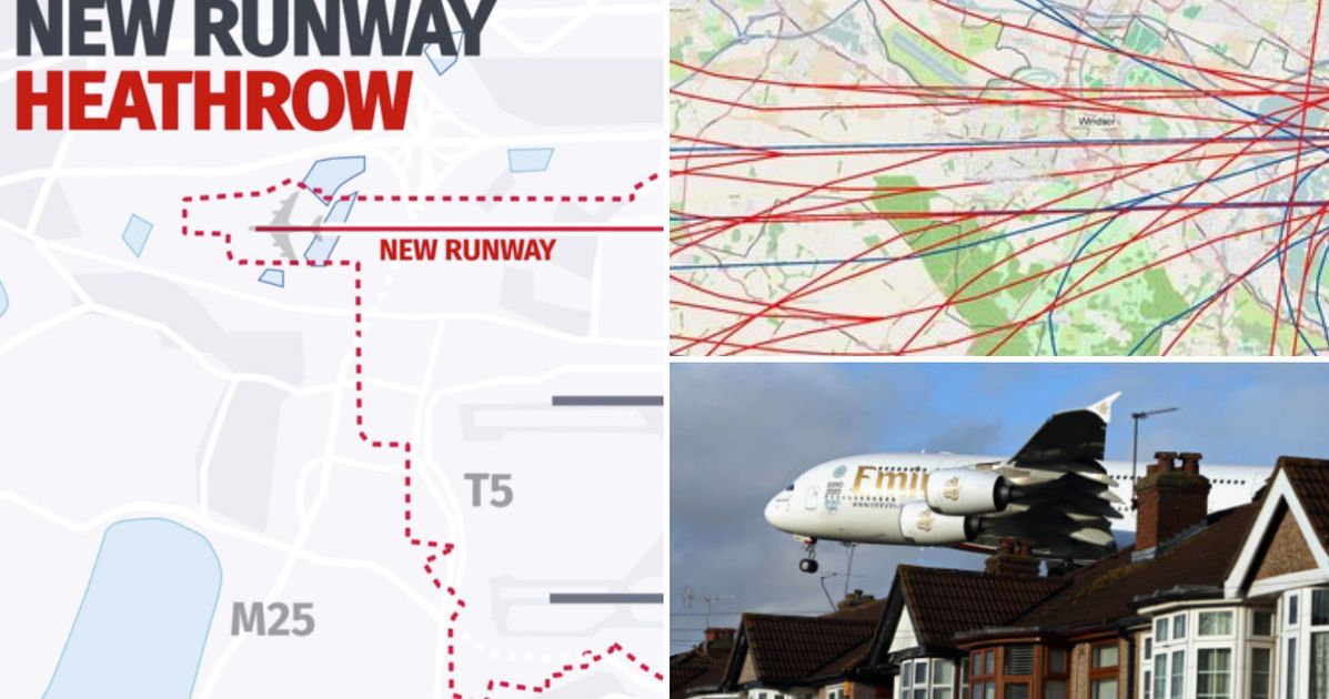 Heathrow Airport Third Runway Map Shows Who Will Be Affected By Flight Path Noise Huffpost Uk News 0855