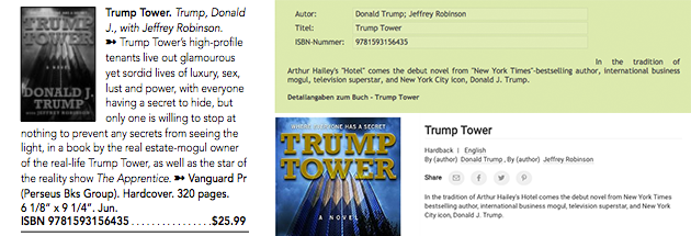 Advertising materials for the original <em>Trump Tower</em>.
