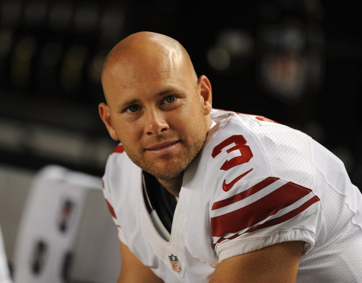 Josh Brown looks on from the sideline during a preseason game against the Pittsburgh Steelers on August 10, 2013 in Pittsburgh, Pennsylvania.