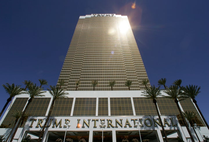 A view of the Trump International Hotel & Tower Las Vegas during its official opening on April 11, 2008. If Trump has underestimated the hotel's value to pay lower taxes, other taxpayers are "either going to have to pay higher taxes or put up with crummy services because he's not paying his fair share,” said law professor Richard Painter.