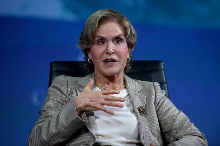 Judith Rodin, president of the Rockefeller Foundation, which conducted the study on gender bias in the coverage of female CEOs.