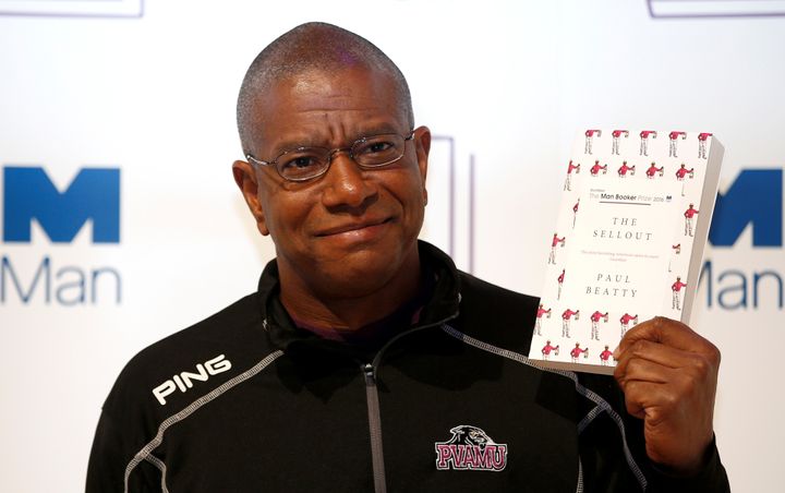 Author Paul Beatty was honored for his book, "The Sellout," a biting satire on race relations in America.