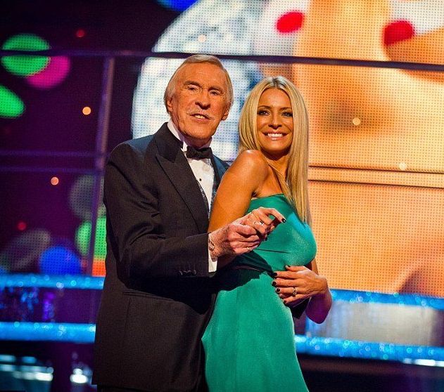 Bruce Forsyth with 'Strictly' co-host Tess Daly