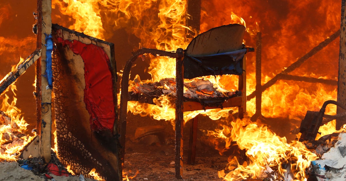 Exploding Camp Ground Explosion Rocks Calais 'Jungle' On Third Day Of Camp's Demolition ...