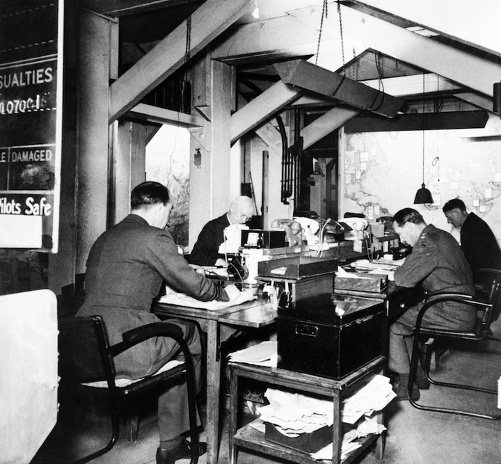 At work in the war rooms