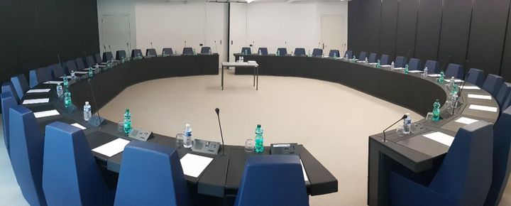 <strong>The room both MEPs entered for their altercation</strong>