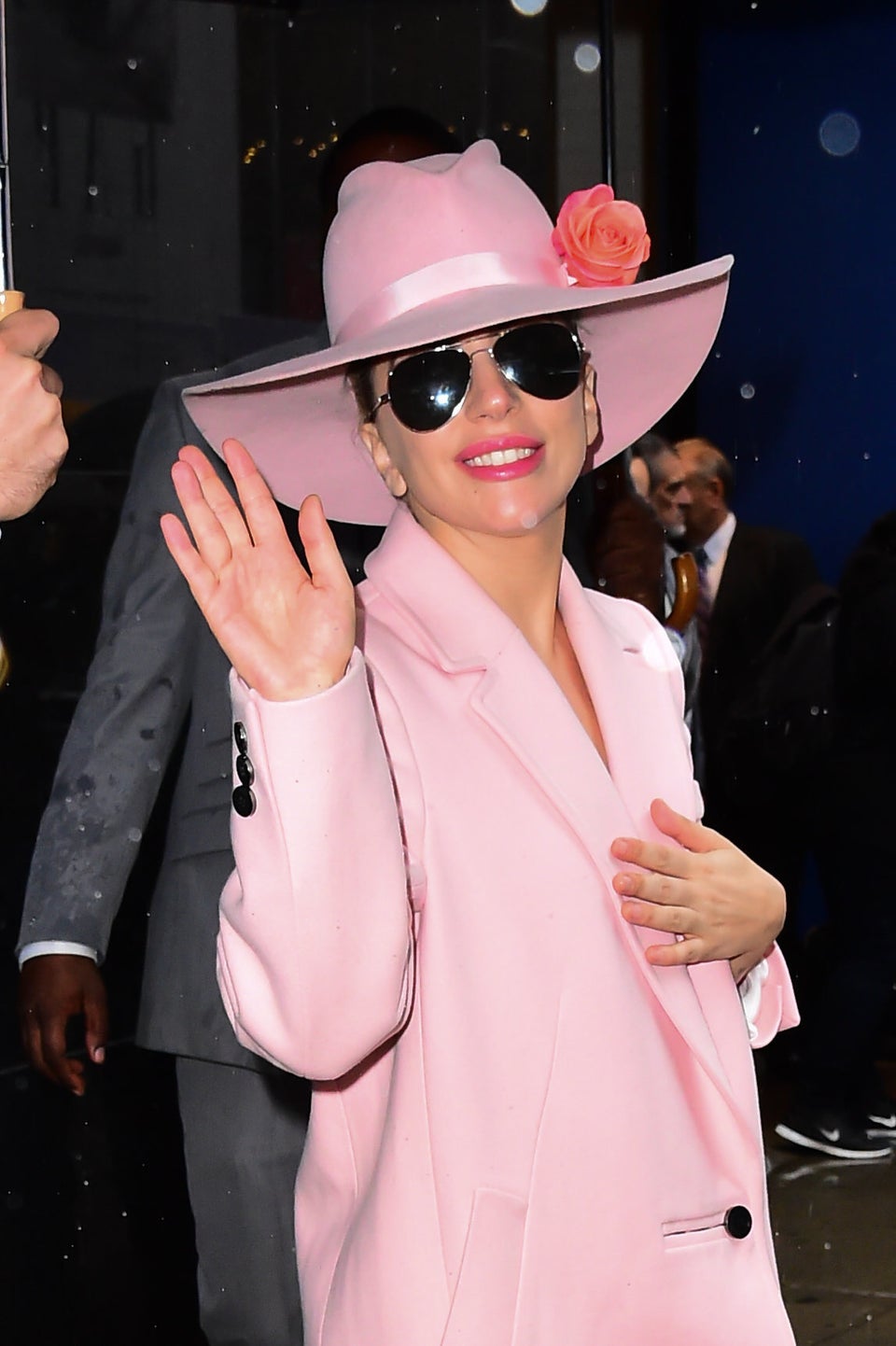 pink hat lady gaga