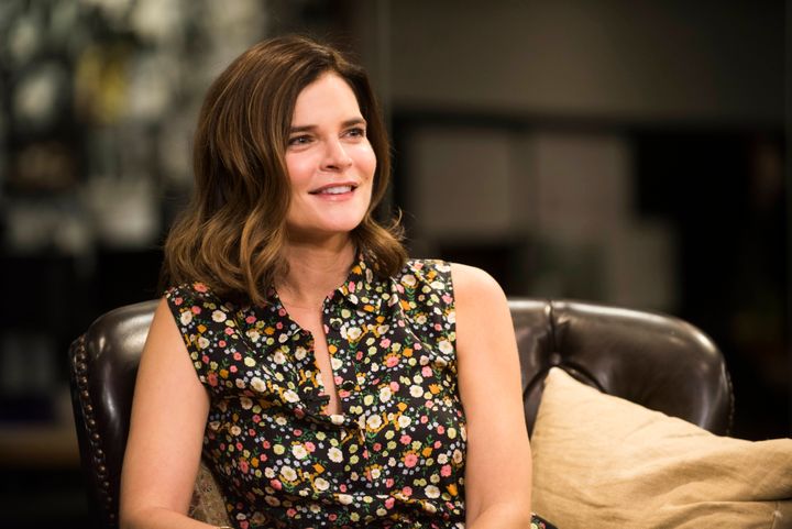 Betsy Brandt visits The Huffington Post on Oct. 26, 2016.