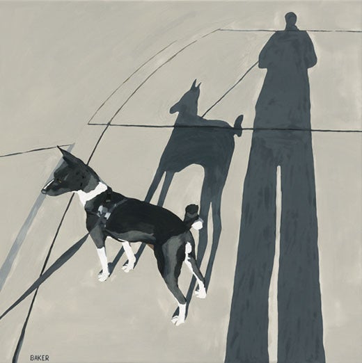 Dog Noir by Richard Baker, 24 x 24