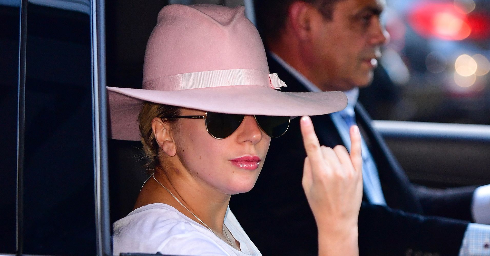 lady gaga pink cowboy hat