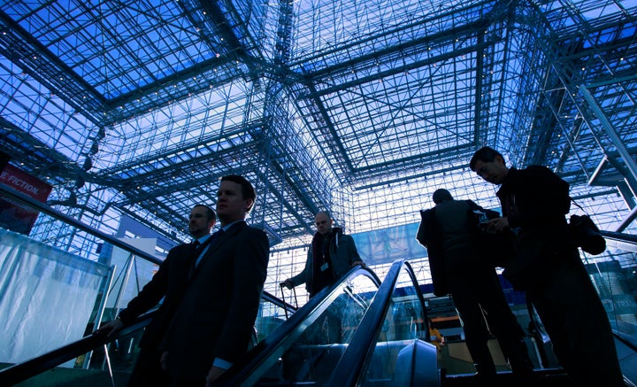 Clinton will deliver election night remarks under a literal glass ceiling.