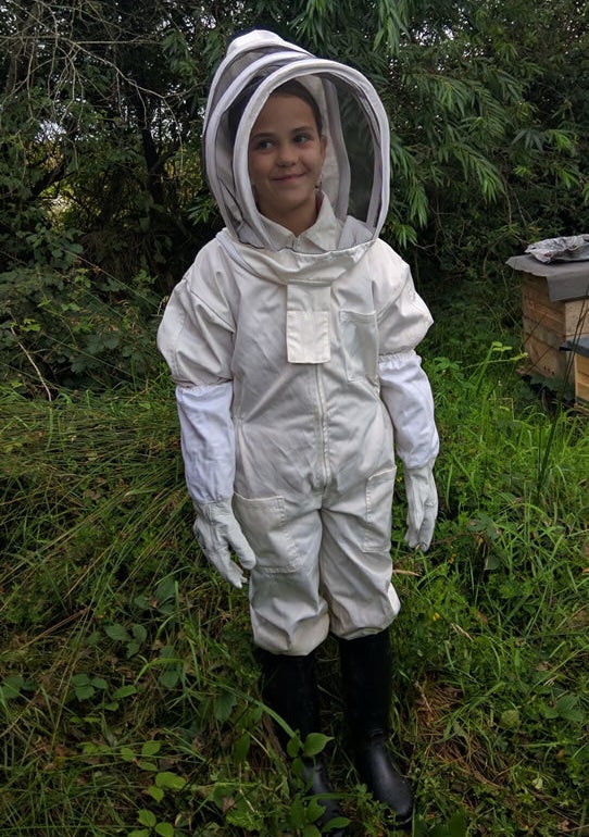 Trevor's sister is a fledgling beekeeper