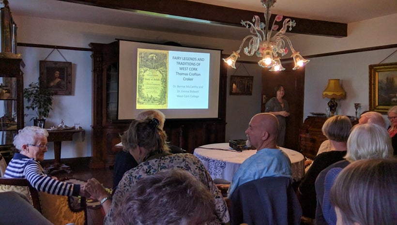 Slides iillustrated the lecture on Irish fairy legends