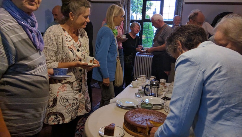 Lemon and seaweed cakes were served at intermission