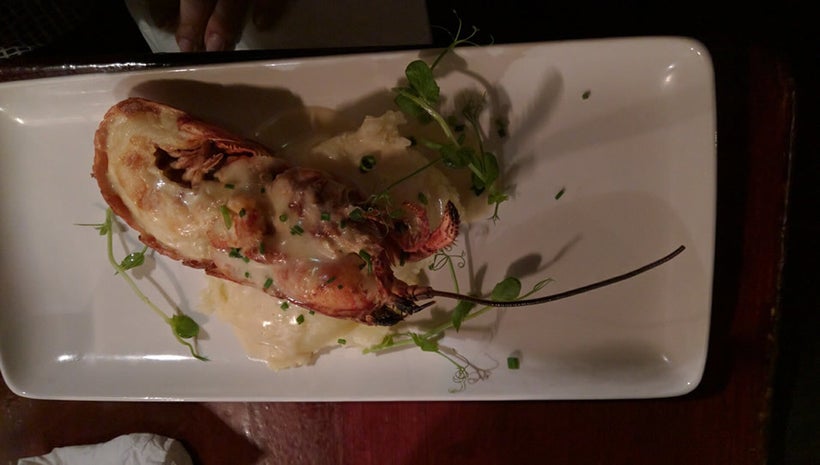 Local lobster was the main course