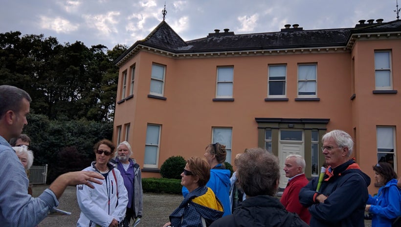 Tony O'Mahony (at left) led the tour