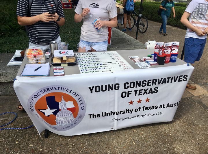 A conservative student group hosted an "Affirmative Action Bake Sale" at the University of Texas at Austin.