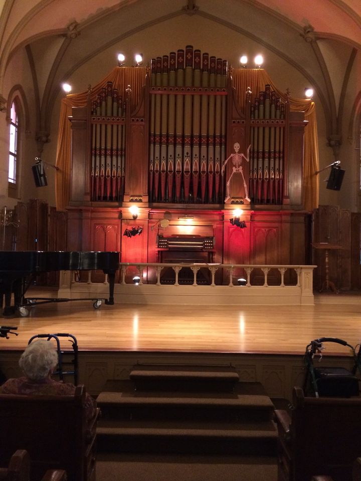 The haunted Hook and Hastings tracker pipe organ built and installed for The Old Church Portland, OR in 1883