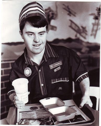 Russell O'Grady when he first began working at McDonald's