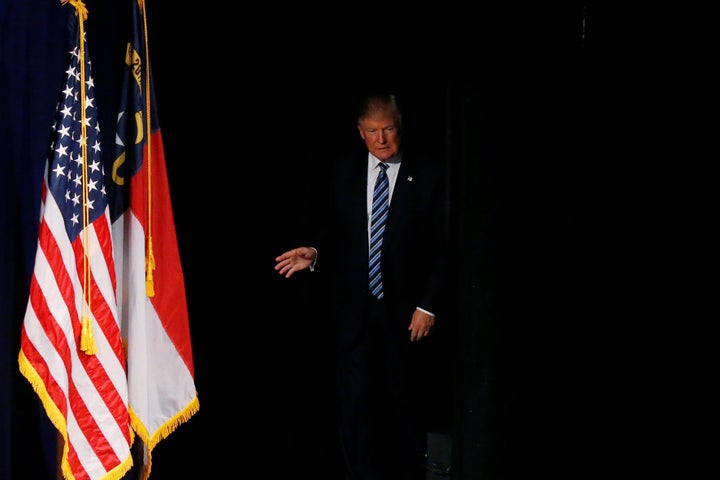 Republican presidential nominee Donald Trump speaks at a campaign event in Charlotte, North Carolina, Oct. 26, 2016.