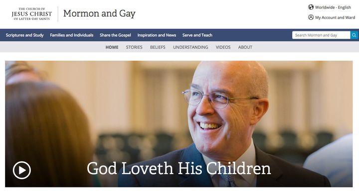 Featured front and center on the site is Elder Whitney L. Clayton, who in 2008, actually spearheaded the church's efforts to get gay marriage banned in California.