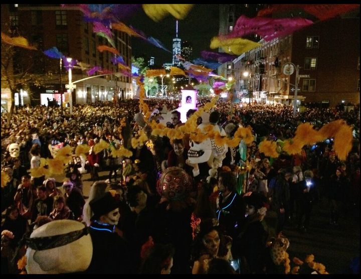 <p>The annual NYC Village Halloween Parade</p>