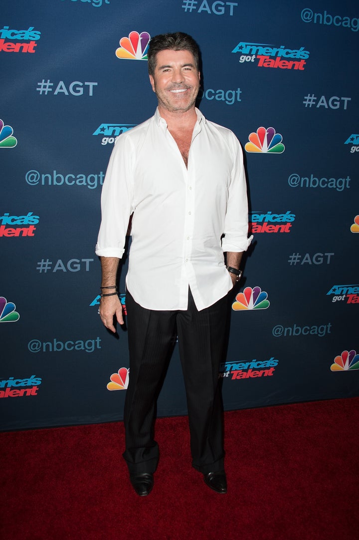 <strong>The smiling face of Simon Cowell</strong>
