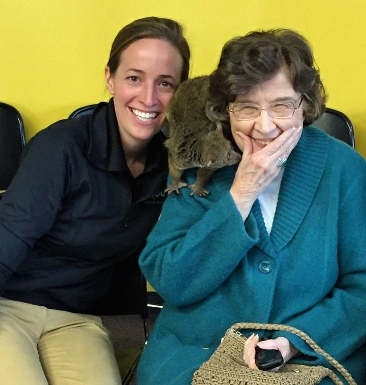 Dew said her grandmother loved animals, especially the bushbaby.
