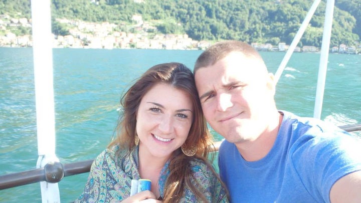 <p>Us on the ferry to Lake Como, Italy</p>
