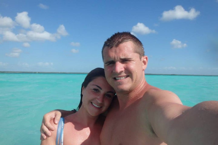 Us at Laguna Bacalar, Mexico