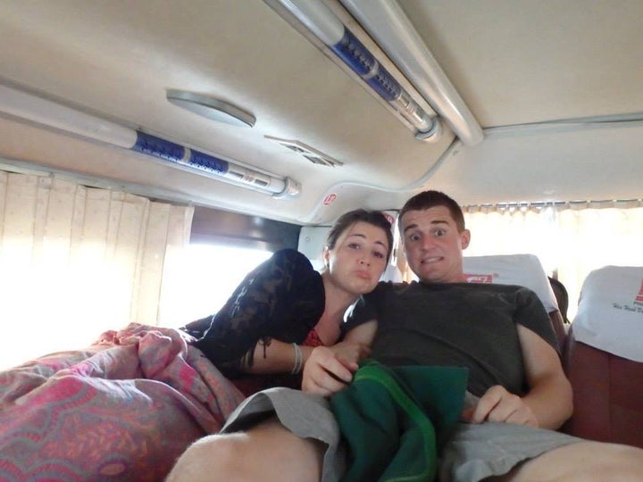 <p>On the infamous ‘sleeper bus’ in Vietnam</p>