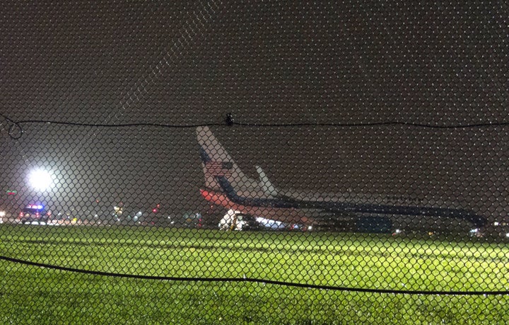 The wife and daughter of Mike Pence were also on the plane.