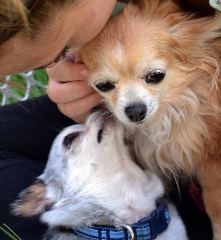 <p>Gwinnie and Teddy</p>