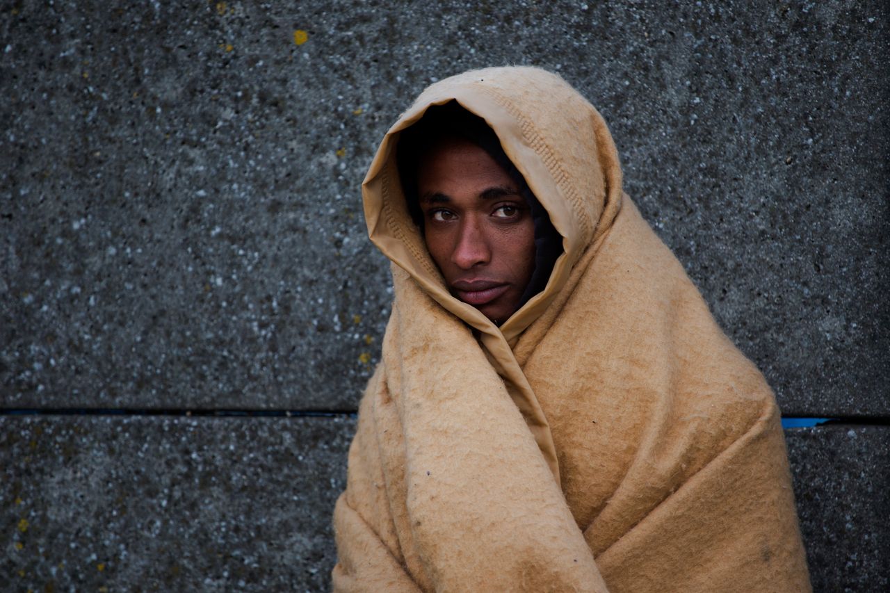 A migrant from Eritrea.