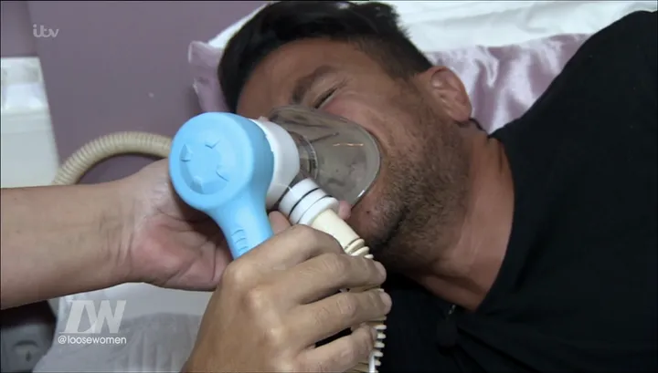 Peter Andre Writhes In 'Horrific' Pain As He Tries Birth Simulator To  Understand Emily's Braxton Hicks