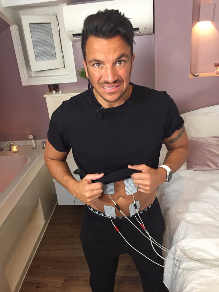 Peter Andre Writhes In 'Horrific' Pain As He Tries Birth Simulator To  Understand Emily's Braxton Hicks