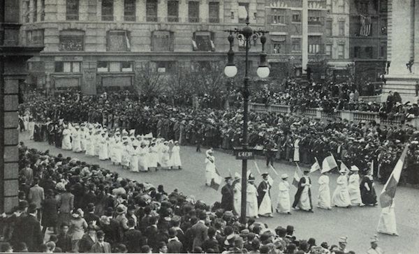 Suffrage Parade in NYC, 1912 (8 years prior to women having the right to vote)