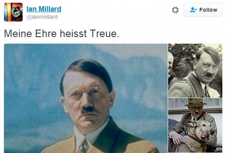 Millard's tweets often praised Hitler and hit out at Jews, pro-Zionists, Muslims and 'chavs'