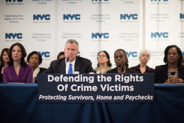 New legislation announced by Mayor Bill de Blasio would allow domestic violence survivors paid time off from work.