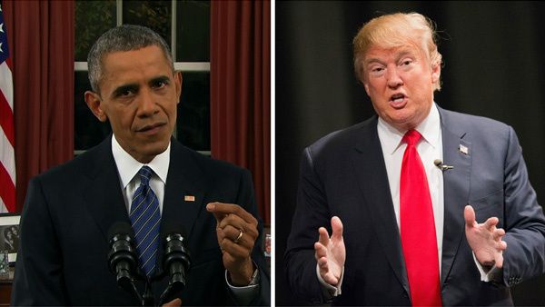 President Barack Obama and Republican Nominee Donald Trump