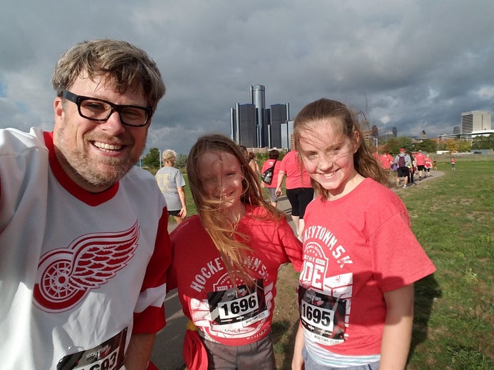 Jeff and his daughters