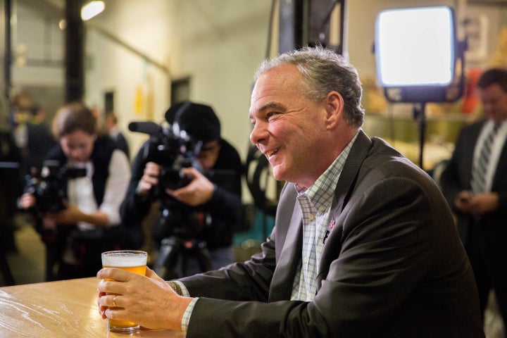 Sen. Tim Kaine (D-Va.) sat down with The Huffington Post for an interview in Columbus, Ohio. 