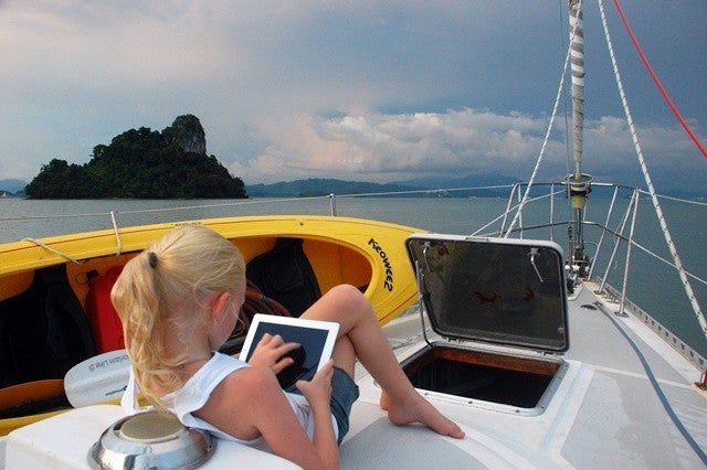 <a href="http://www.sailingtotem.com/books-for-cruisers" target="_blank">Reading nook</a>.