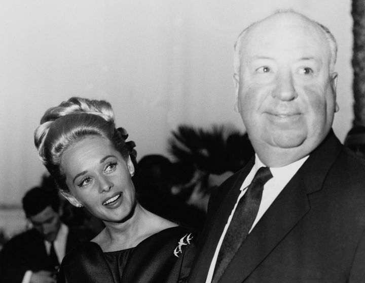 Tippi Hedren and Alfred Hitchcock at the Cannes Film Festival, May 1963. 