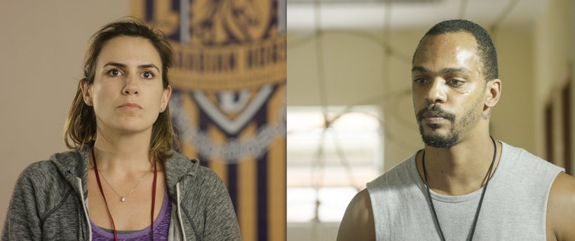Jana Zeineddine and Rocco Pitanga in <em>Roads To Olympia</em>